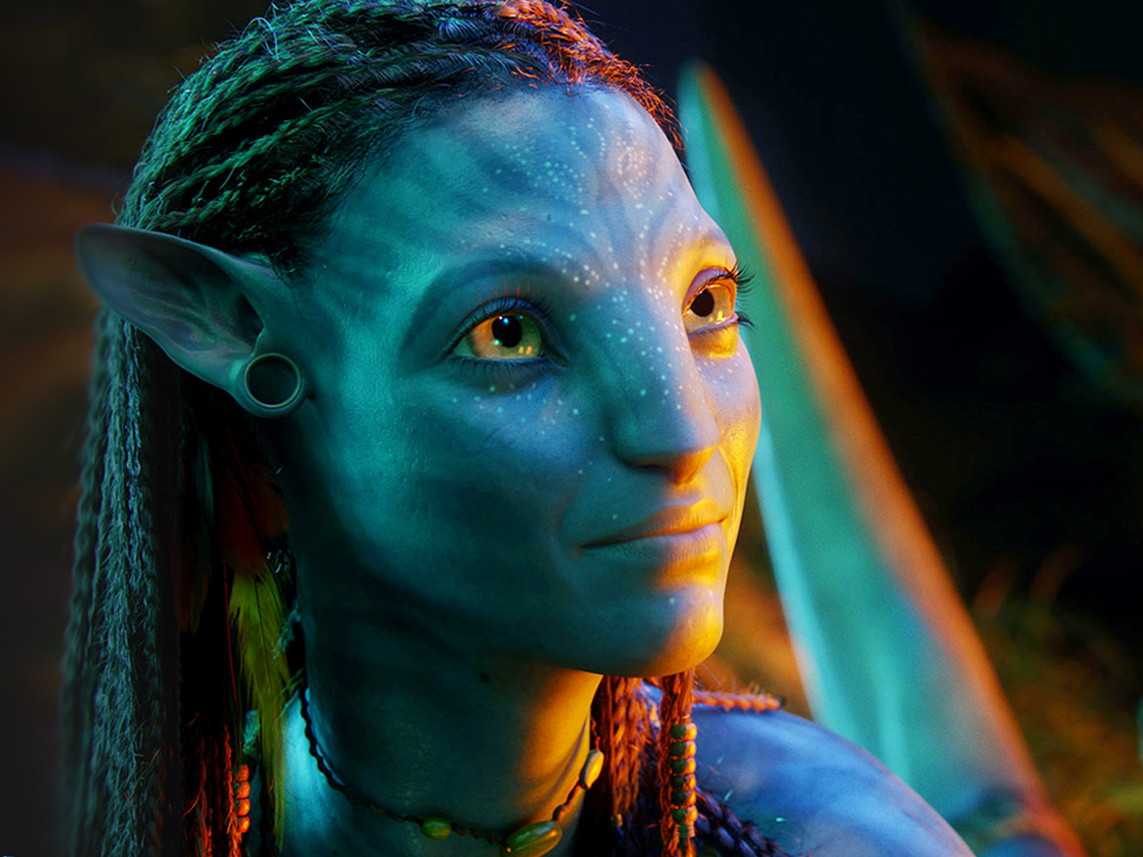 Beautiful Neytiri in Avatar