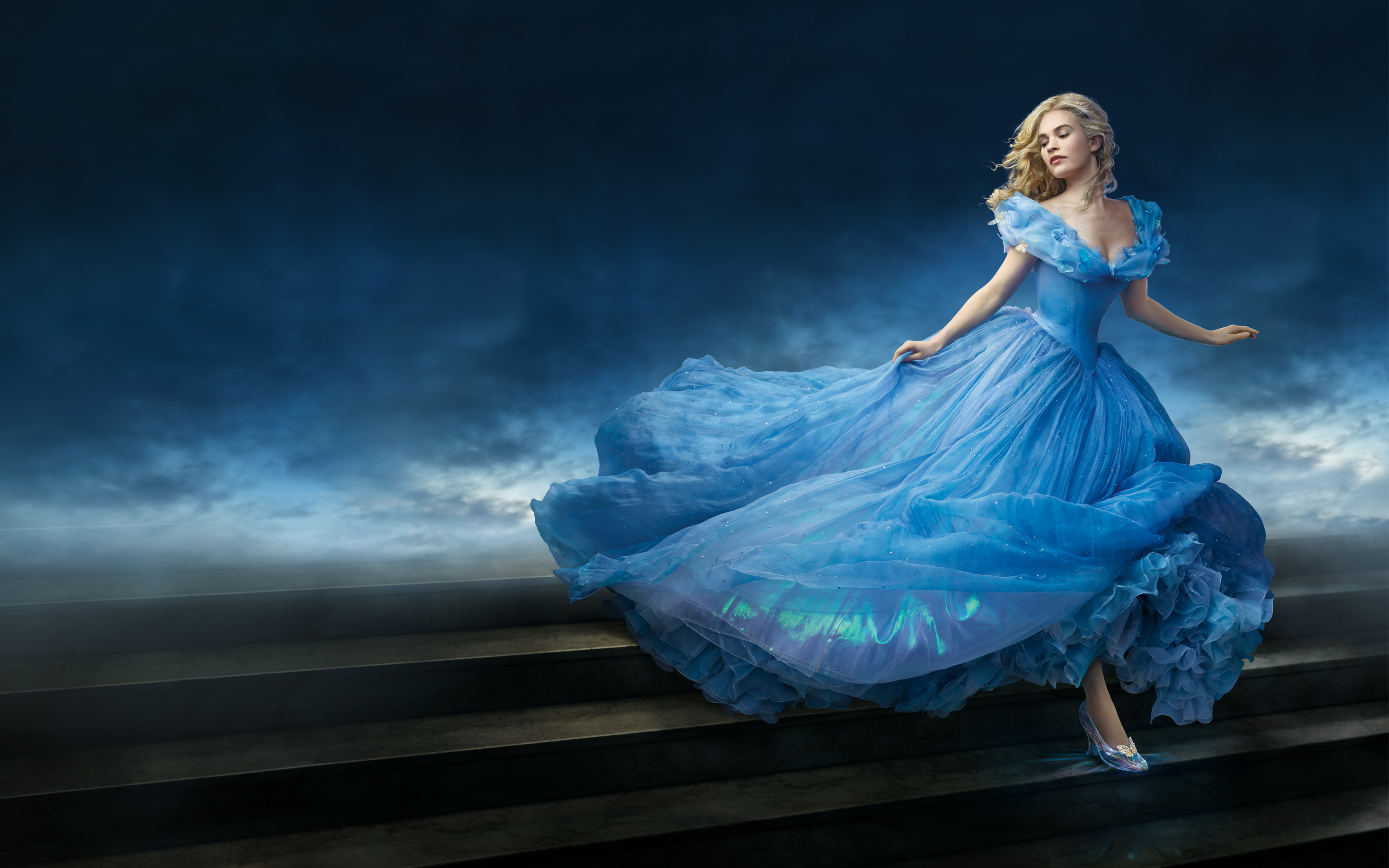 Lily James as Cinderella
