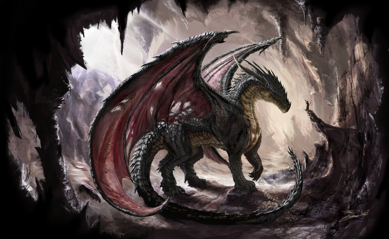 Dragon in a Dark Cave