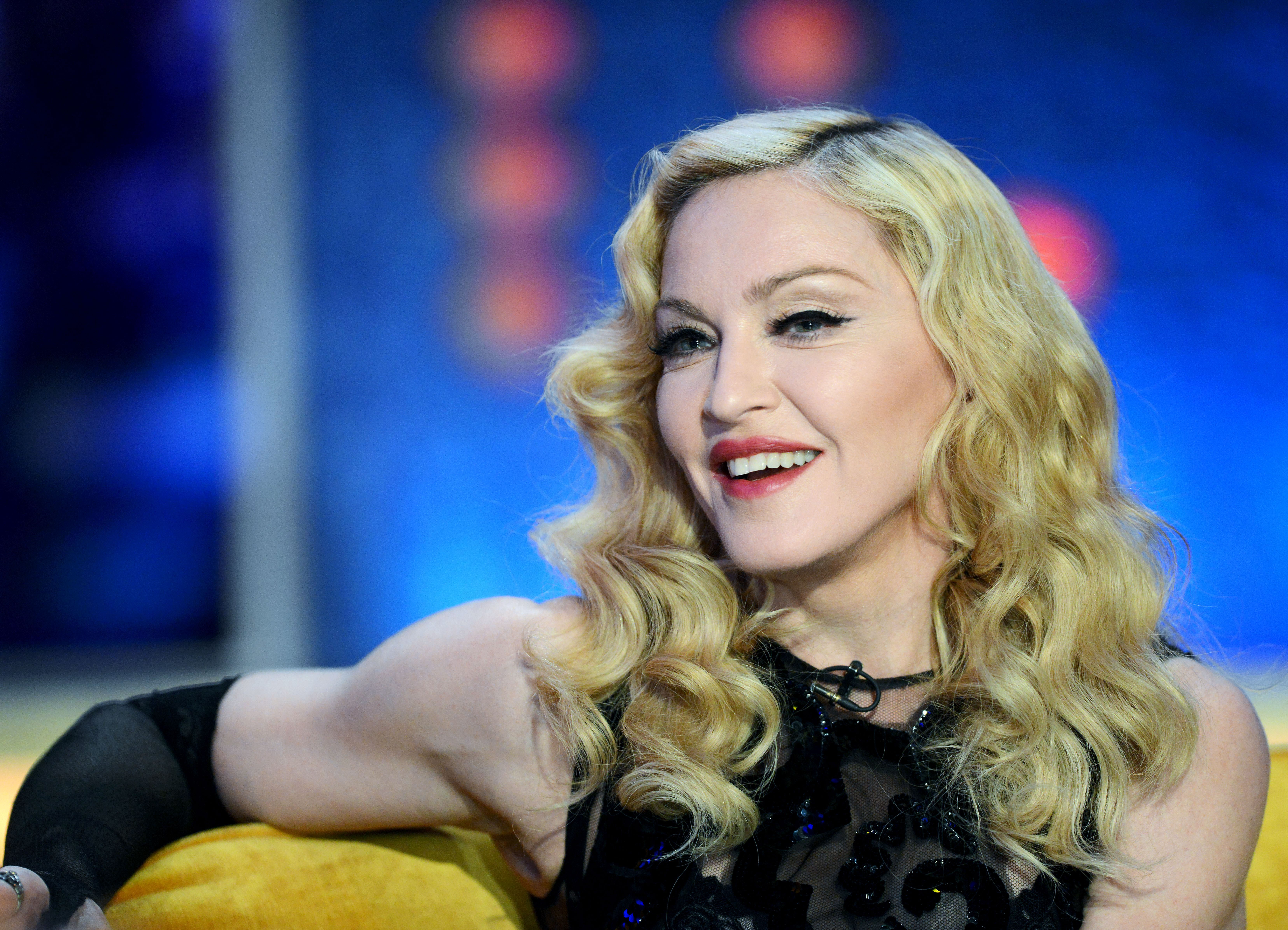 Singer Madonna at TV Show 