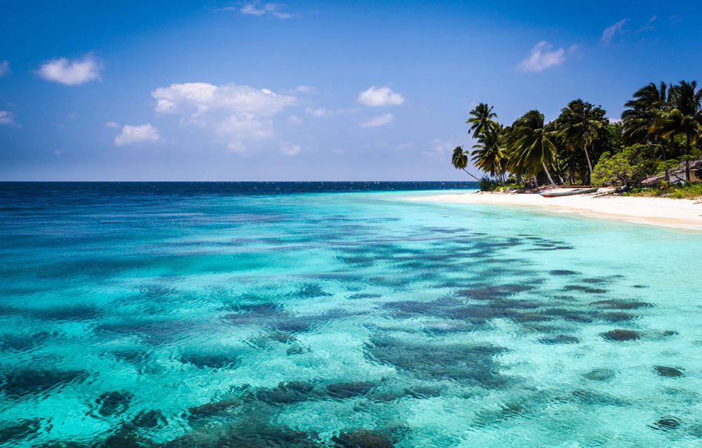 Sea Shore of a Sandy Island
